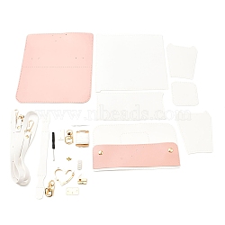 DIY PU Leather Crossbody Lady Bag Making Sets, Knitting Crochet Shoulder Bags Kit, Valentine's Day Gift for Girlfriend, Thistle, 22x14x7.5cm(PW-WG98937-06)