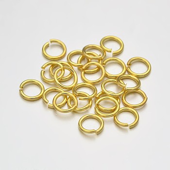 Brass Open Jump Rings, Golden, 20 Gauge, 5x0.8mm, Inner Diameter: 3.4mm, about 9146pcs/500g