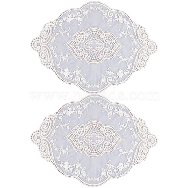 ポリエステルレース刺繍テーブルマット(AJEW-WH0413-78)-1