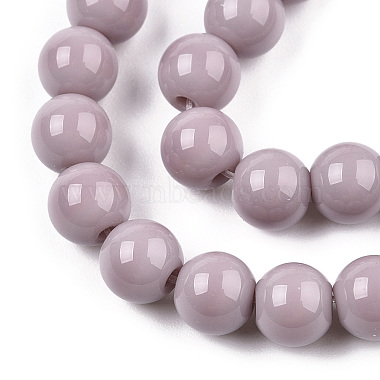 Opaque Solid Color Glass Beads Strands(GLAA-T032-P6mm-07)-2