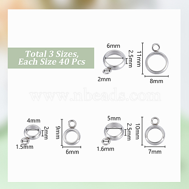 120Pcs 3 Styles 304 Stainless Steel Tube Bails(STAS-UN0062-19)-4