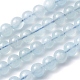 Grade ab rondeturquoises naturelle brins de perles(G-F289-01-6mm)-3