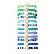 12Pcs 12 Color Polymer Clay Heishi Surfer Stretch Bracelets Set(BJEW-JB09731)-1