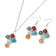 Natural & Synthetic Mixed Gemstone Cross Jewelry Set(SJEW-JS01284-02)-1