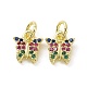 Brass Micro Pave Colorful Cubic Zirconia Charms(KK-E068-VF102)-2
