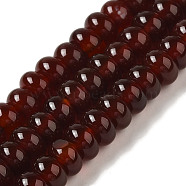 Natural Carnelian Beads Strands, Dyed & Heated, Rondelle, 8x5mm, Hole: 0.8mm, about 77pcs/strand, 15.55''(39.5cm)(G-NH0017-D03-01)