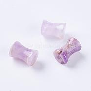 Natural Amethyst Beads, No Hole, 12.5x9mm(G-L470-01A)