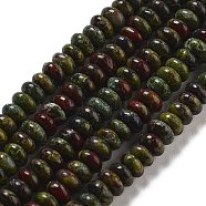 Natural Dragon Blood Beads Strands, Rondelle, 4~4.5x2~2.5mm, Hole: 1mm, about 157~162pcs/strand, 15.16~15.55''(38.5~39.5cm)(G-K343-C22-01)