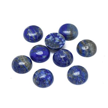 Natural Lapis Lazuli Cabochons, Half Round, 10x3~4mm
