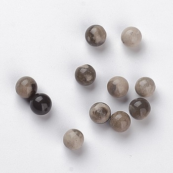 Natural Petrified Wood Beads, Gemstone Sphere, No Hole/Undrilled, Round, 8mm