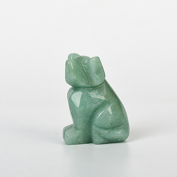 Natural Green Aventurine Elephant Figurine Display Decorations, Energy Stone Ornaments, 40x30mm