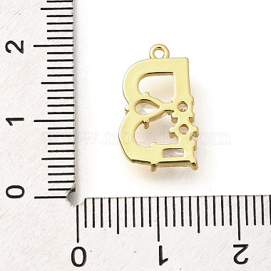 Brass Micro Pave Cubic Zirconia Pendants(KK-M310-01G-02)-3