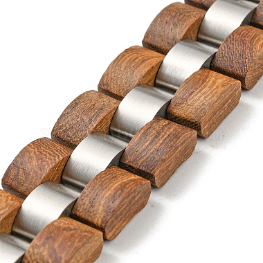Wooden Watch Band Bracelets for Women Men(BJEW-M306-03P)-2