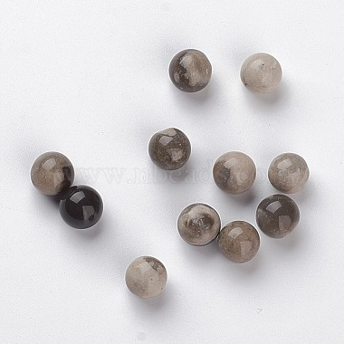 8mm Round Petrified Wood Beads