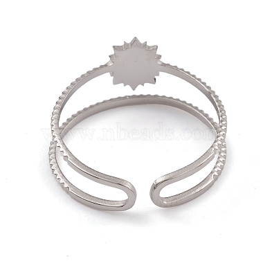 Non-Tarnish 304 Stainless Steel Cuff Rings(RJEW-G285-66P)-3