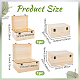 2Pcs 2 Sizes Wooden Packaging Boxes with Hinged Lid(CON-WH0086-247)-2