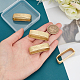 WADORN 4Pcs 2 Style Brass Loop Keepers(KK-WR0001-09)-3