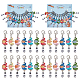 Polka Dot Elephant Alloy Enamel Pendant Locking Stitch Markers(HJEW-AB00130)-1