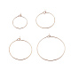 24Pcs 4 Size 316L Surgical Stainless Steel Hoop Earring Findings(X1-STAS-ZZ0001-03RG)-1