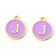 Golden Plated Alloy Enamel Charms(X-ENAM-S118-10J)-1