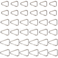 90Pcs 3 Styles 304 Stainless Steel Adjuster Triangle Double Buckles, Fit For Top Drilled Beads, Webbing, Strapping Bags, Stainless Steel Color, 12.5~15.5x13.5~17x2mm, Inner Diameter: 10.5~13.5x11.5~15mm, 30pcs/style(STAS-SC0008-93)