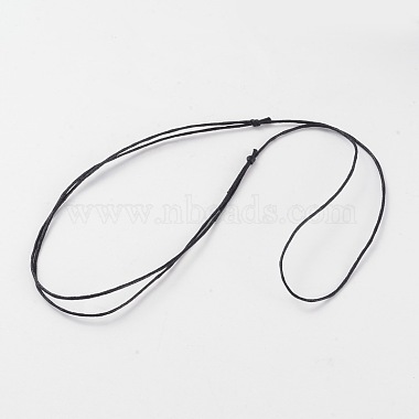 1mm Black Waxed Cotton Cord Necklace Making