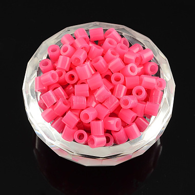 LightCoral Tube Plastic Beads
