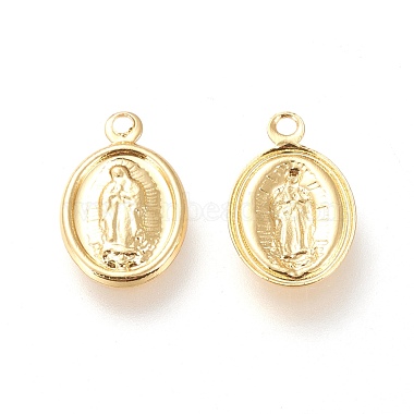 Messing Dame von Guadalupe Charms(KK-L006-023G)-2