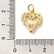 Brass Micro Pave Cubic Zirconia Pendants(KK-C072-41G)-3