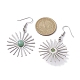 Star 201 Stainless Steel Natural Gemstone Dangle Earrings for Women(EJEW-JE05835)-3