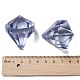Diamond Shaped Mixed Color Transparent Acrylic Faceted Pendants(X-TACR-PL673-M)-3