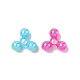 Opaque Plastic Tri Beads for Christmas Ornaments Making(SACR-R609-M)-2