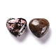 Natural Rhodonite Heart Love Stone(G-M379-18)-2