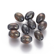 Non-magnetic Synthetic Hematite Beads, Oval, Mirage Changing Color Mood Beads, 8.8x6.5mm, Hole: 1.4mm(G-L506-01B)