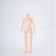 Plastic Girl Action Figure Body, without Head, for BJD Doll Accessories Marking, Pink, 260mm(PW-WG51955-09)