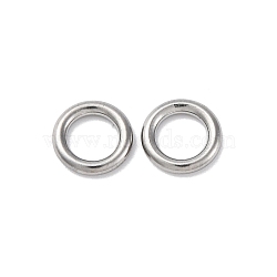 201 Stainless Steel Jump Rings, Stainless Steel Color, 8x1.5mm, Inner Diameter: 5mm(STAS-D301-17P-01)