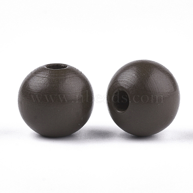 Painted Natural Wood European Beads(WOOD-S049-06A)-2