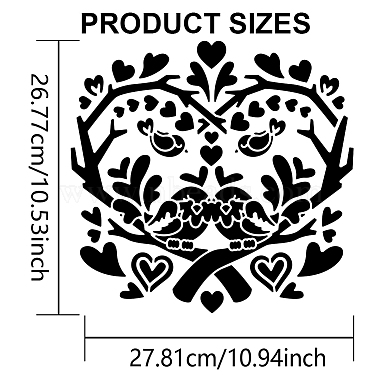 US 1Pc PET Hollow Out Drawing Painting Stencils(DIY-MA0003-18A)-2