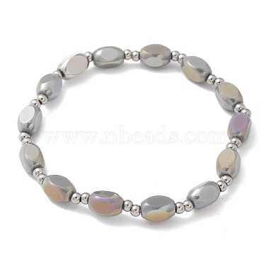 304 Stainless Steel Beads Stretch Breacelets for Women(BJEW-M054-01P-03)-2