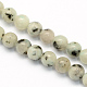 Natural Sesame Jasper/Kiwi Jasper Round Beads Strands(G-S168-6mm)-1