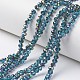 Chapelets de perles en verre transparent électrolytique(X-EGLA-A034-T6mm-Q12)-1