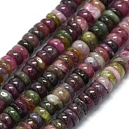 Natural Tourmaline Beads Strands, Disc, Heishi Beads, 5.5x2~3mm, Hole: 0.6mm, about 165~168pcs/strand, 14.88''~15.04''(37.8~38.2cm)(G-G106-L01-02)