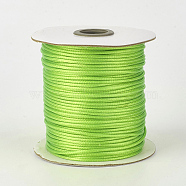 Eco-Friendly Korean Waxed Polyester Cord, Lawn Green, 1.5mm, about 169.51~174.98 Yards(155~160m)/Roll(YC-P002-1.5mm-1101)
