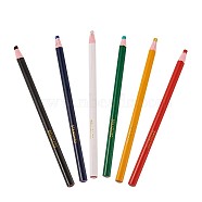 Oily Tailor Chalk Pens, Tailor's Sewing Marking, Mixed Color, 16.3~16.5x0.8cm, 6pcs/set(TOOL-TA0006-07)