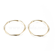 Alloy Linking Rings, for Jewelry Making, Twisted Ring, Golden, 39.5~42x2.5mm, Inner Diameter: 36~38mm (PALLOY-M183-11G-RS)