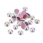 Glass Rhinestone Cabochons, Grade AA, Flat Back & Faceted, Half Round, Crystal AB, SS12, 3.0~3.2mm, about 1440pcs/bag(RGLA-A019-SS12-A101)