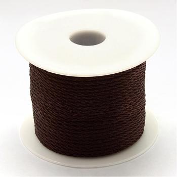 Braided Nylon Thread, Coconut Brown, 2mm, about 54.68 yards(50m)/roll
