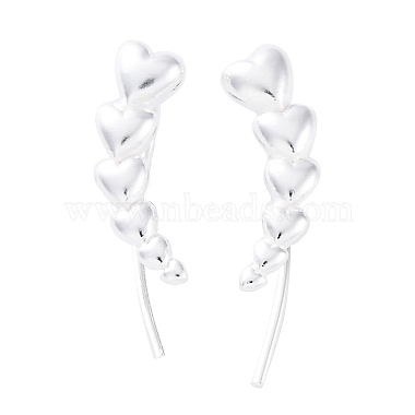 S999 Fine Silver Stud Earrings(EJEW-F356-04S)-2