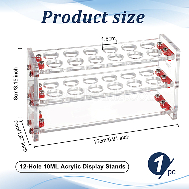 Présentoirs acryliques 12 trou 10 ml(ODIS-WH0043-61B)-2