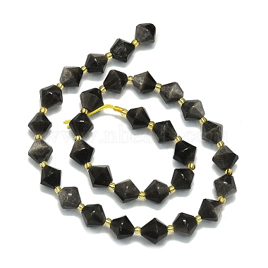 Natural Silver Obsidian Beads Strands(G-I376-C13-01)-2